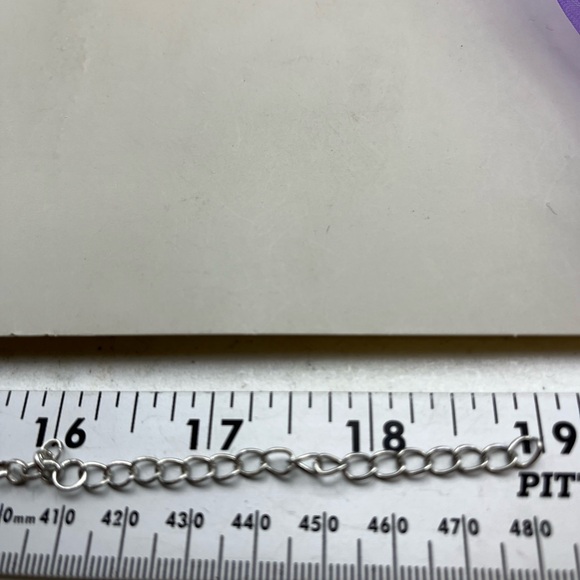 Geometric Silver Necklace and Earring Set - Picture 4 of 4